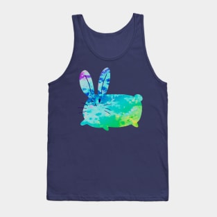 Rainbow Watercolor Bunny Tank Top